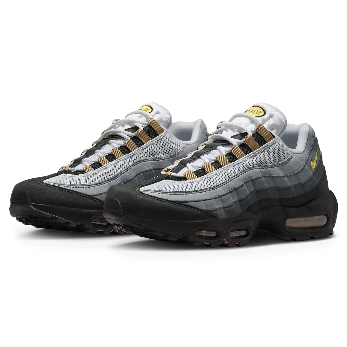 Nike Air Max 95 Icons Yellow Strike Sneakers - Grey