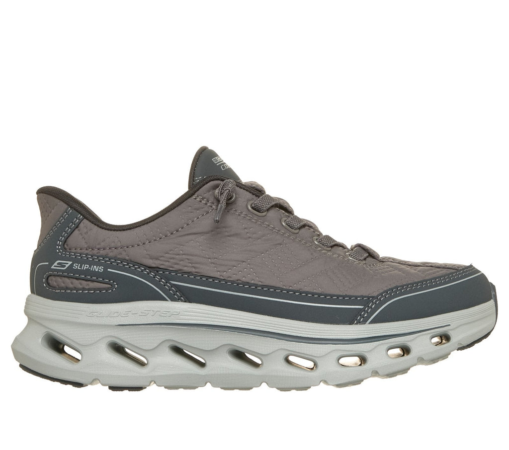 Skechers Slip-ins: GO WALK Glide-Step 2.0 - Cozy Fit Walker, GRAY / CHARCOAL