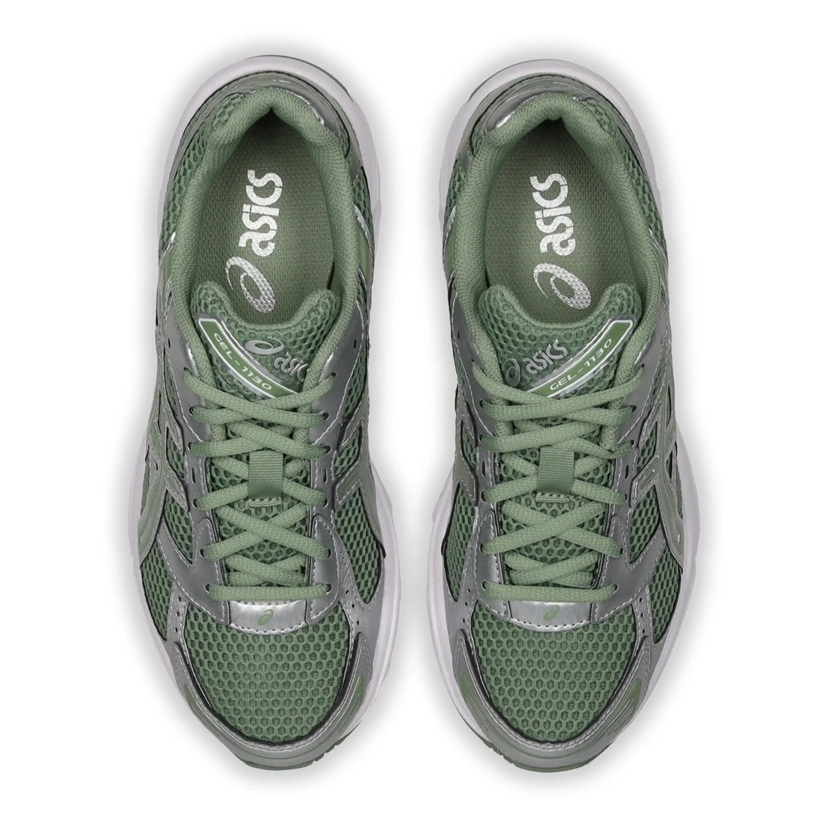 ASICS Gel-1130 Swamp Green Silver Sneakers
