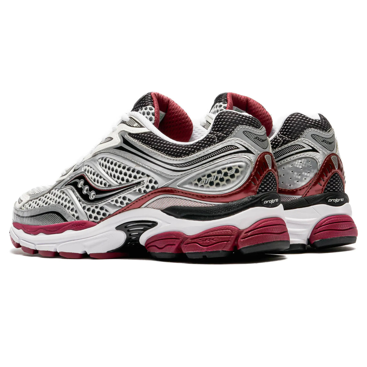 Saucony Progrid Omni 9 Silver Red Sneakers