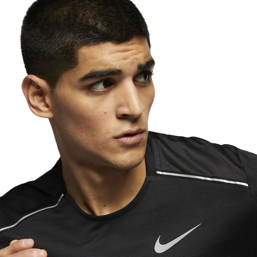 Nike Dri-FIT 1.0 Black Miler Running T-Shirt