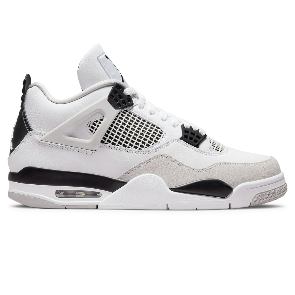 Air Jordan 4 Retro Military Black Sneakers - White