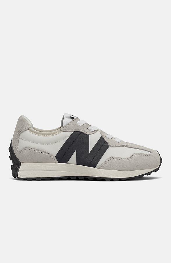 New Balance Kids' 327 Bungee Athletic Shoes - Silver Birch/Black